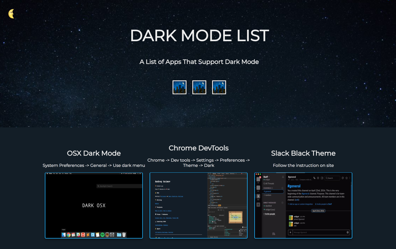 os x dark mode high sierra